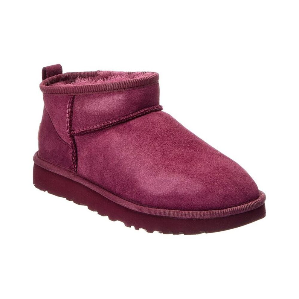 Ugg W Classic Ultra Mini Suede Bootie, Purple